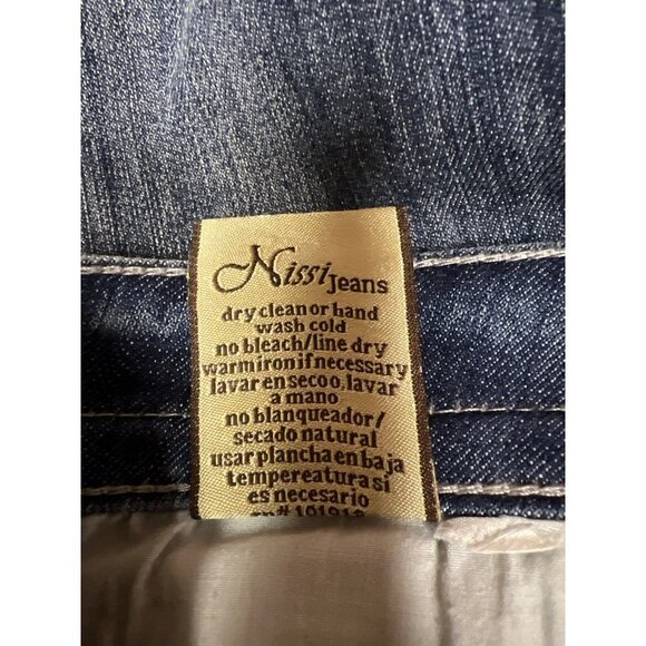 Nissi Straight Leg Embroidered Pocket Jeans Women's Juniors Size 9 - Picture 11 of 12